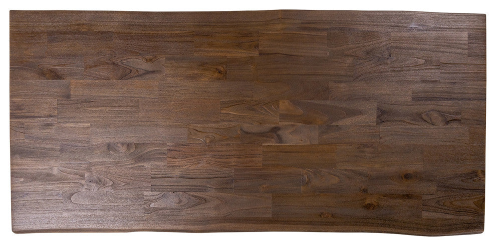 Handcrafted Nana Teak Solid Hardwood Dining Table, Cocoa, 60x38
