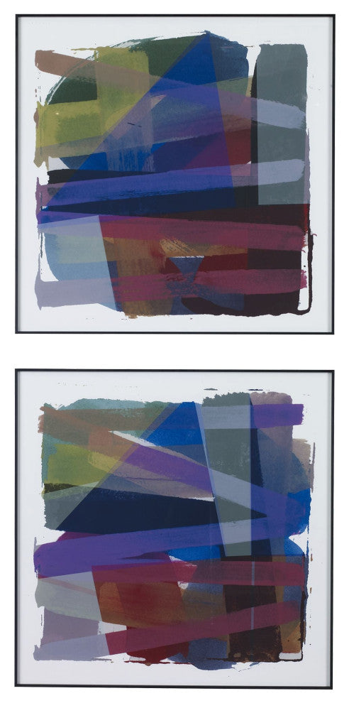 Uttermost Vivacious Abstract Framed Prints, Set of 2
