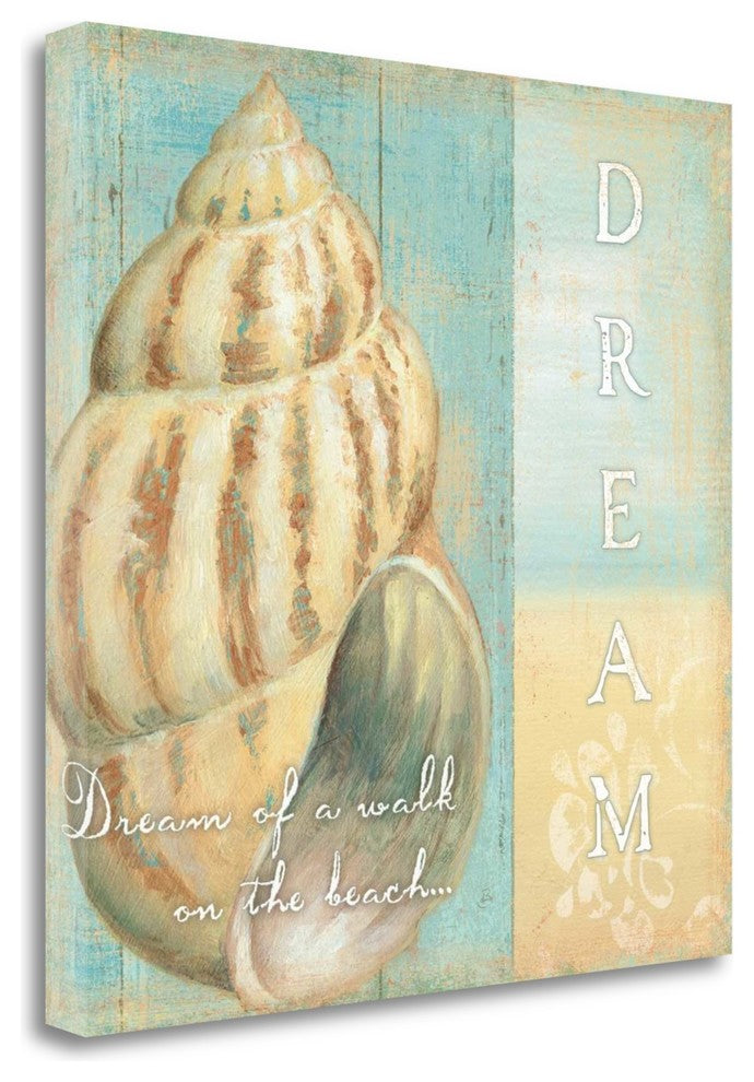 "Soft Beach Quote I" By Daphne Brissonnet, Giclee Print on Gallery Wrap Canvas