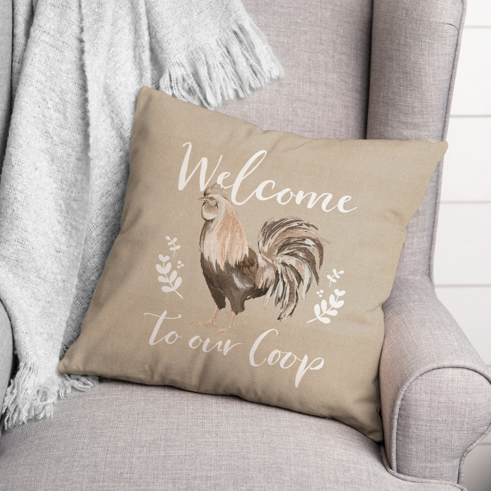 Welcome to our Coop 18x18 Spun Poly Pillow