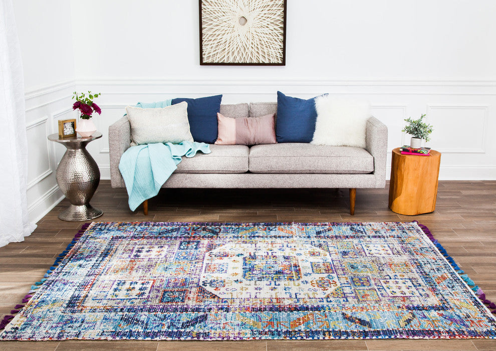 Dena Distressed Area Rug, 5''x7''6"