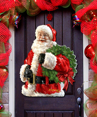 Santa Wreath Wooden Wreath