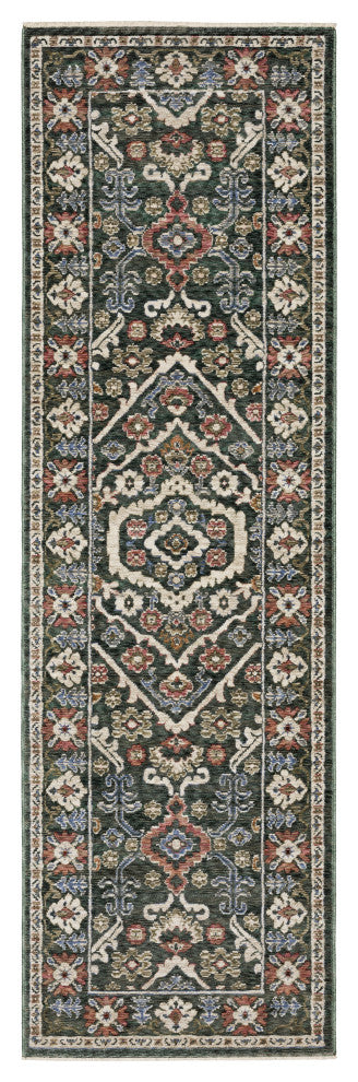 Oriental Weavers Hastings HA02B Floral Rug, Green, 6'7"x9'6"