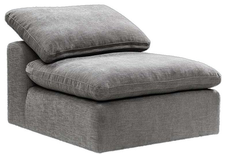 ACME Naveen Modular Armless Chair, Gray Linen