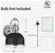 Gooseneck Wall Sconce Light fixture black dome industrial wall mount lamp