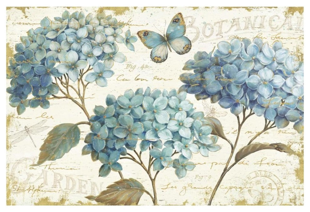 "Blue Garden I" Digital Paper Print by Daphne Brissonnet, 32"x22"