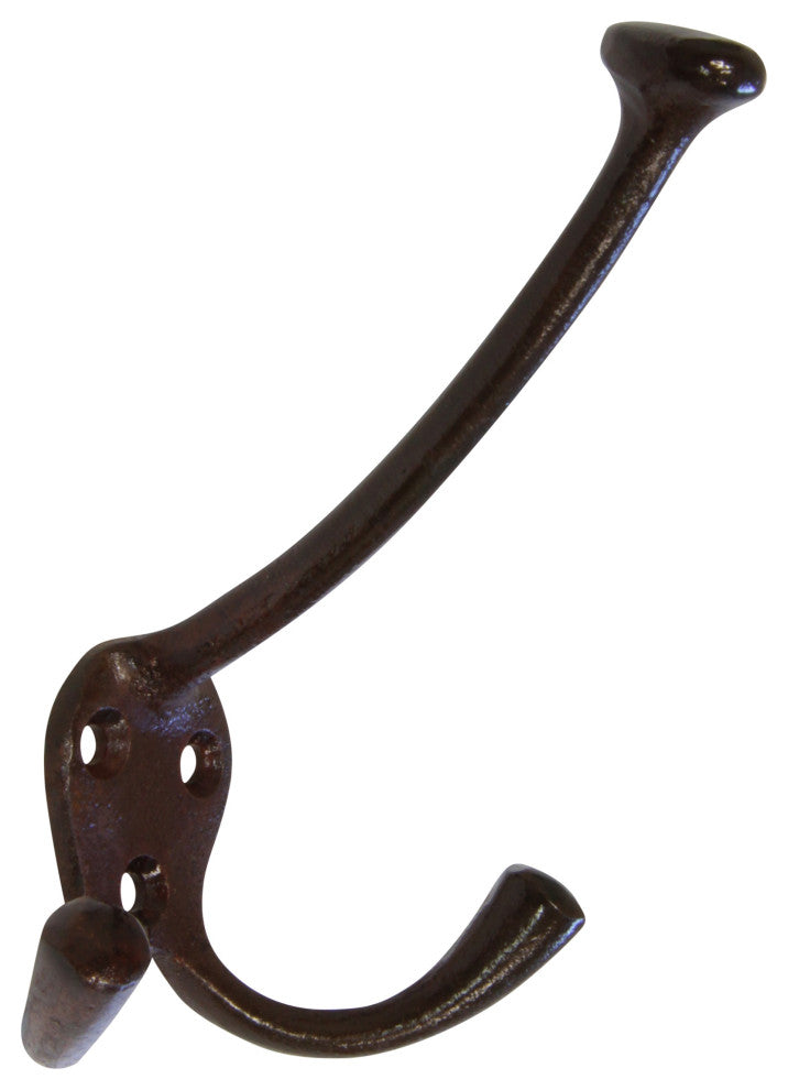 RCH Decorative Iron Wall Hook, 2.6 Inch, Various Finishes, Rust, 2.6 Inch