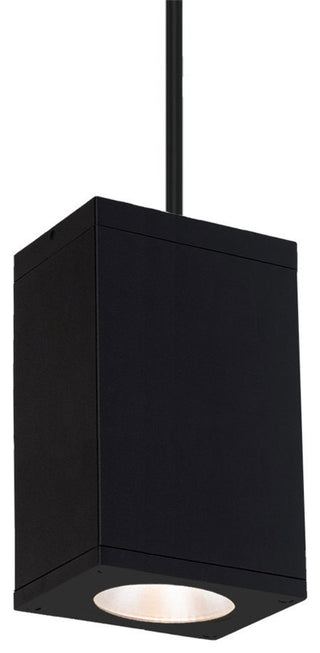 Cube Architectural 6" LED Pendant 19 Deg Beam 3000K 90 CRI, Black