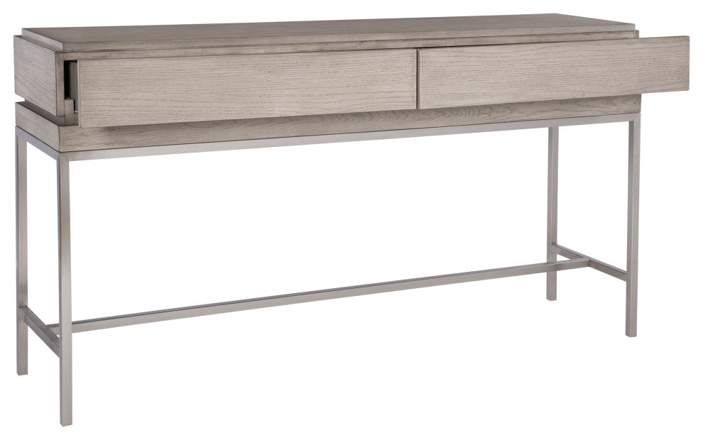 Uttermost Kamala Gray Oak Console Table