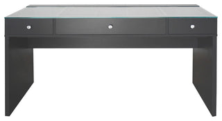 Slaystation Naomi Vanity Desk with Organizer, Charcoal