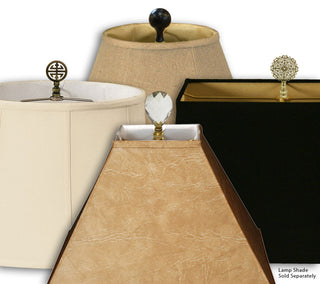 Royal Designs Fancy Square Bell Basic Lamp Shade, Eggshell, 5x12x9.75, Single