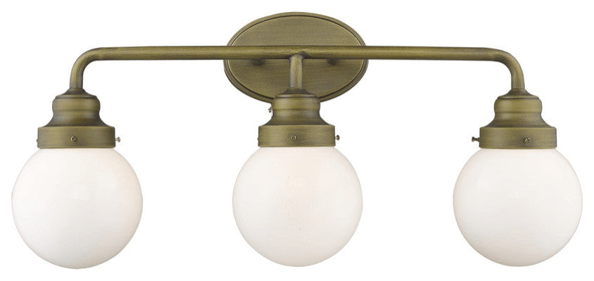 Portsmith 3-Light Raw Brass Vanity
