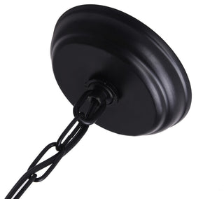 Mia Black 12-light Metal Round Chandelier