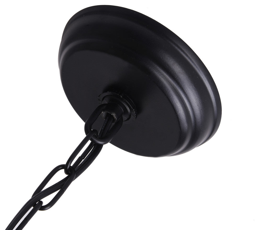Mia Black 12-light Metal Round Chandelier