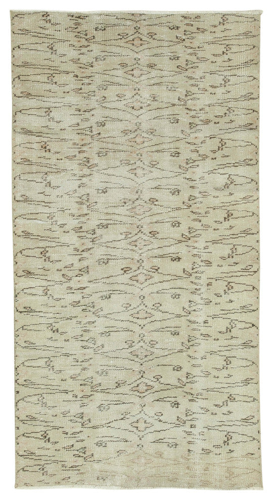 Rug N Carpet - Handmade Turkish 3' 1'' x 6' 0'' Rustic Over dyed Rug