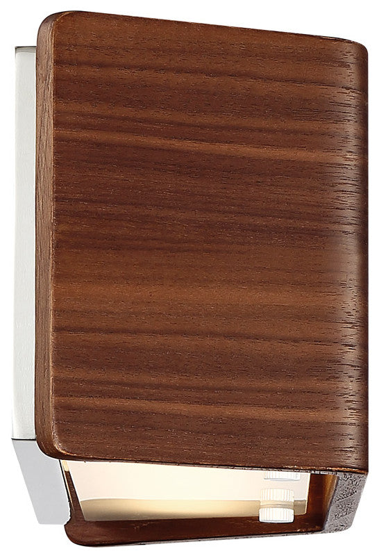 Asgard LED Wall Sconce 3000K, Dark Walnut