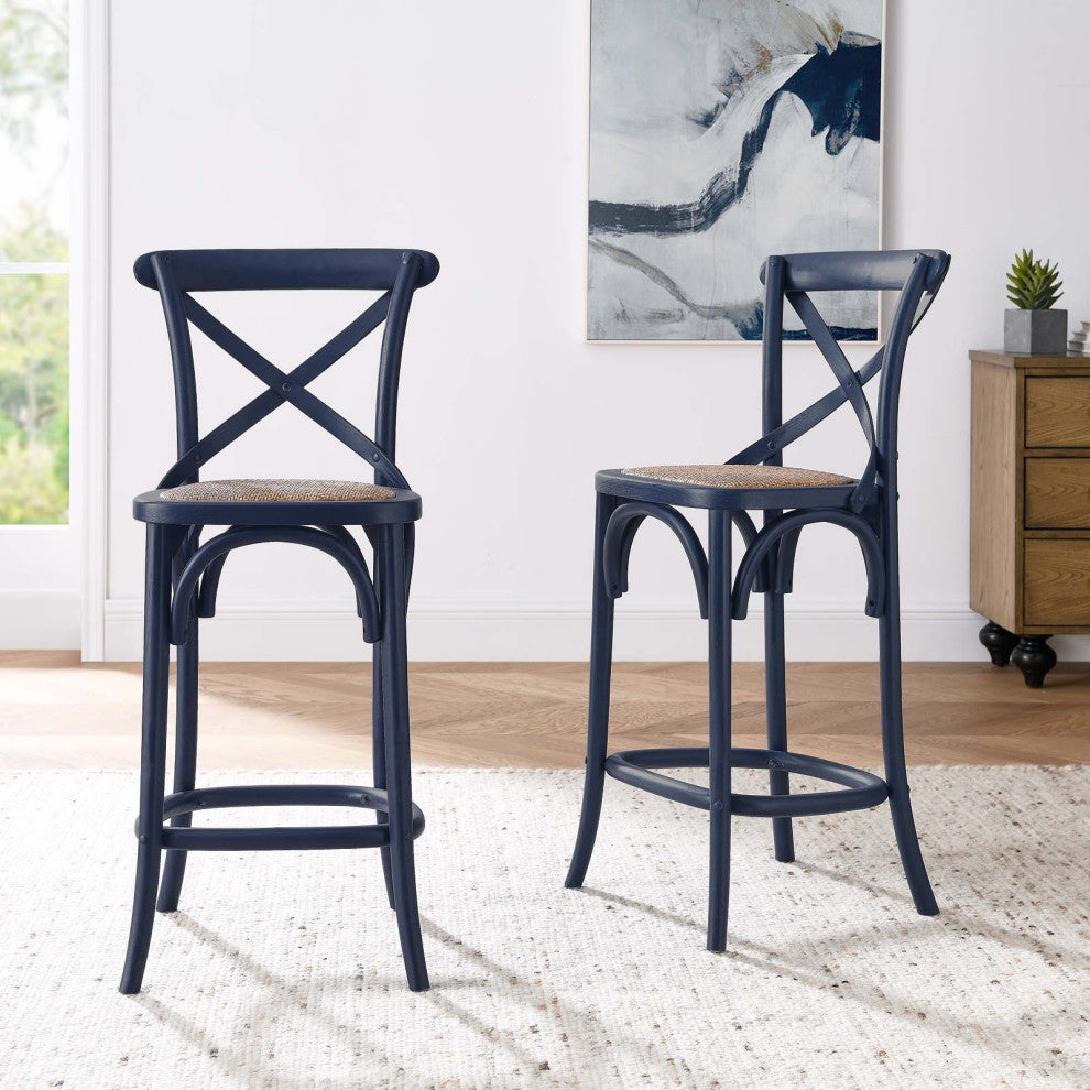 Gear Counter Stool, Midnight Blue