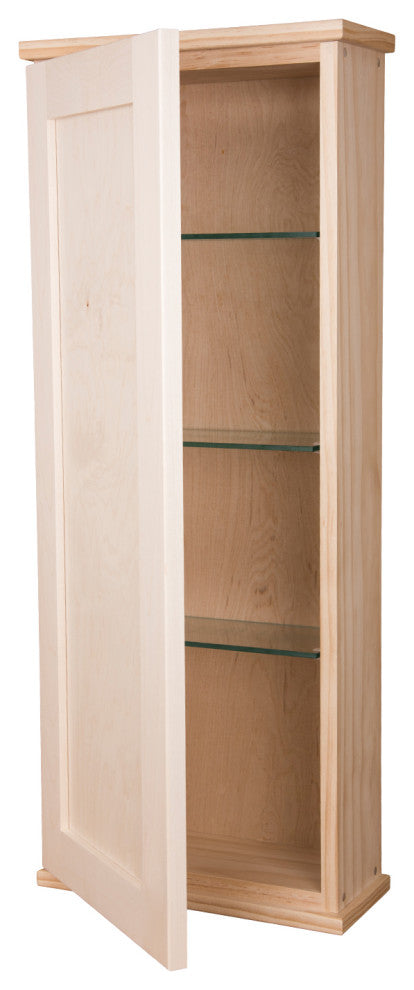 Sandalwood On the Wall Unfinished Cabinet 49.5h x 15.5w x 4.25d