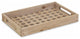 Brown Wood Grid Pattern Tray