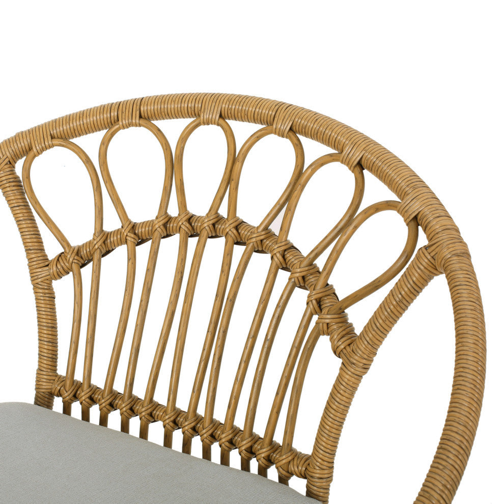 Beulah Faux Wicker Chairs, Set of 2