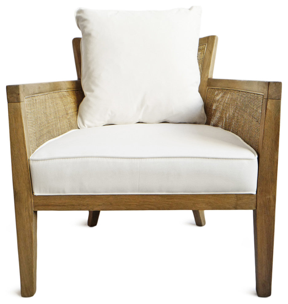 Cane and Oak Arm Chair