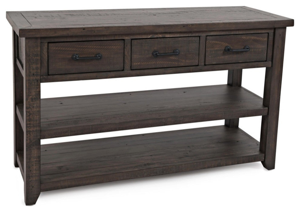 Madison County Rustic Reclaimed Pine Farmhouse Harris 50" Sofa Console Table