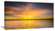 "Yellow Sunrise Light Hitting Waters" Seashore Canvas Print, 32"x16"