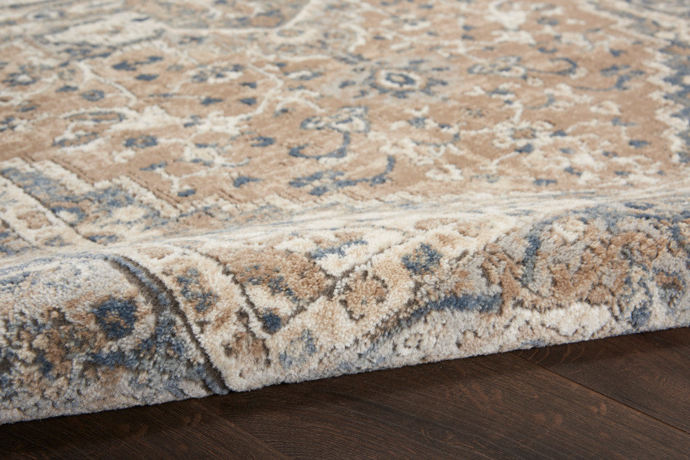Nourison Concerto 6' x 9' Beige/Grey Farmhouse Indoor Area Rug