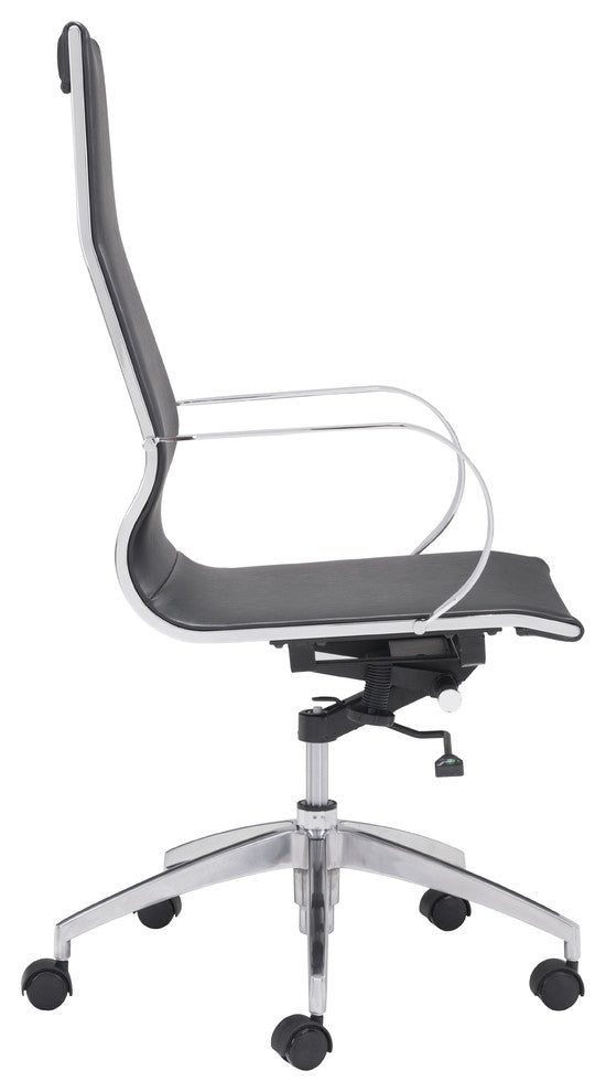 Glider Hi Back Office Chair Black
