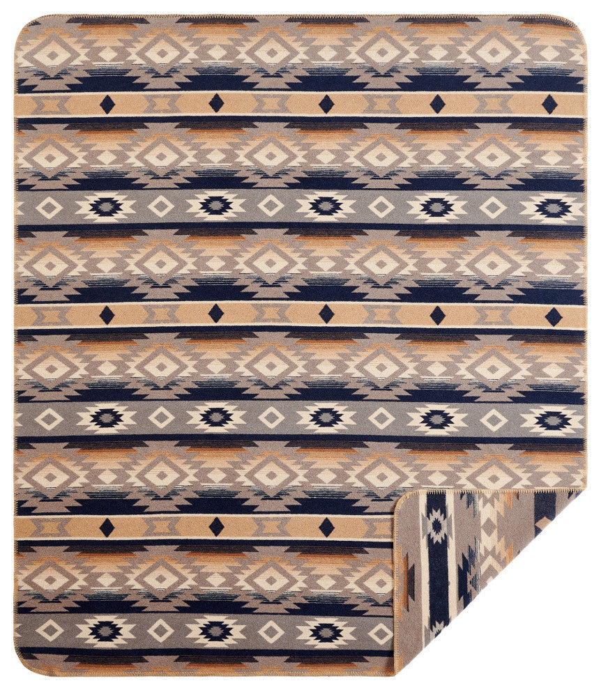 Taos Wool Blend Blanket, 1PC, Full/Queen