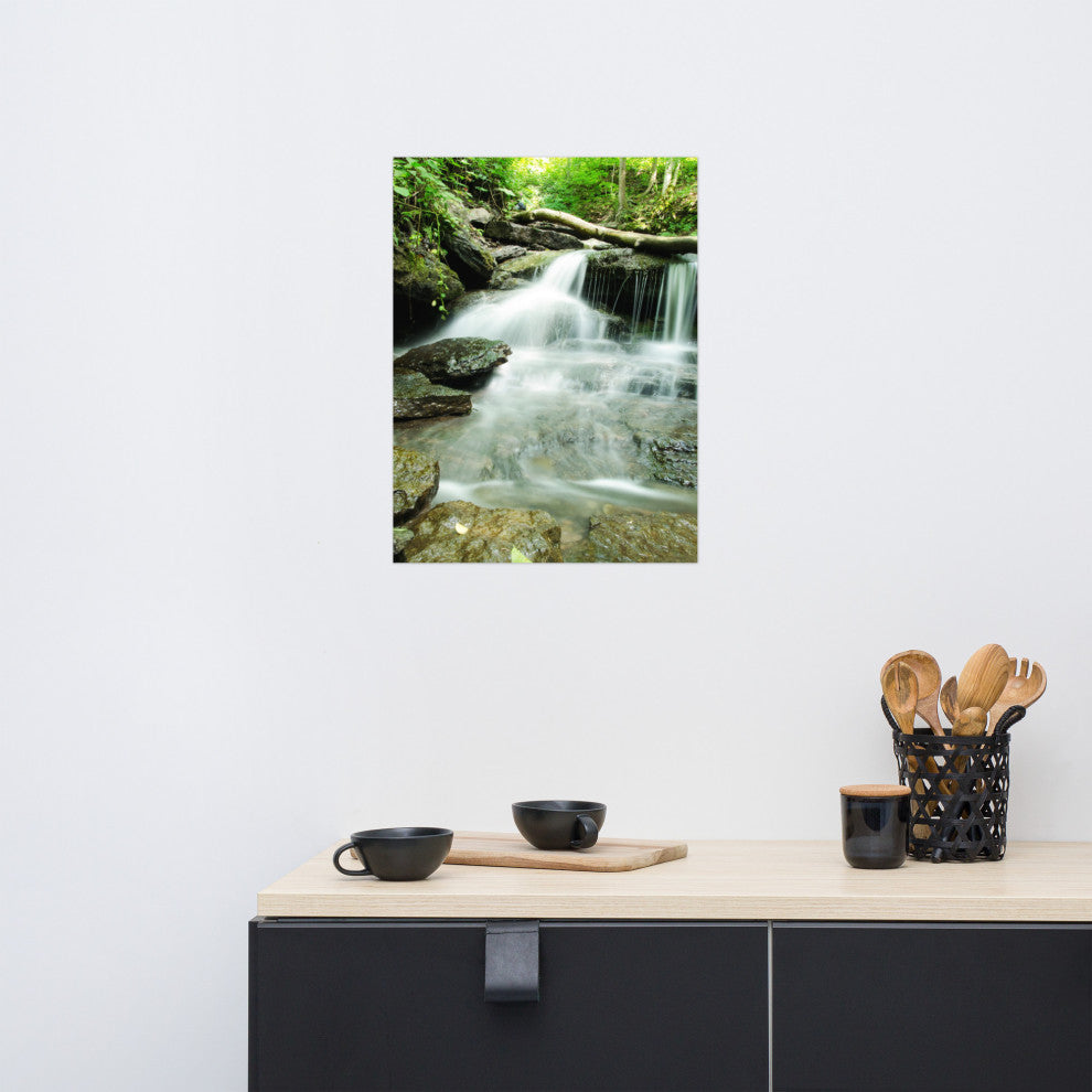 Pixley Falls 2 Landscape Photo, Waterfall Unframed Wall Art Print, 18" X 24"