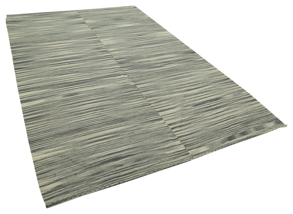 Rug N Carpet - Handmade Turkish 6' 8'' x 10' 5'' Flatweave Wool Kilim Rug