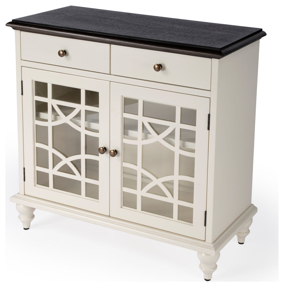 Rene 2 Door 2 Drawer Cabinet, White