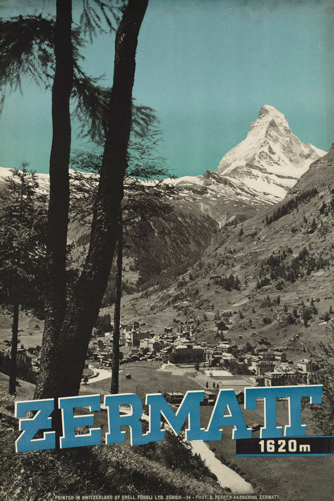 "Zermatt" Painting Print on Wrapped Canvas, 40"x60"