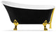 67" Streamline NPT9345GLD-GLD Clawfoot Tub With External Drain
