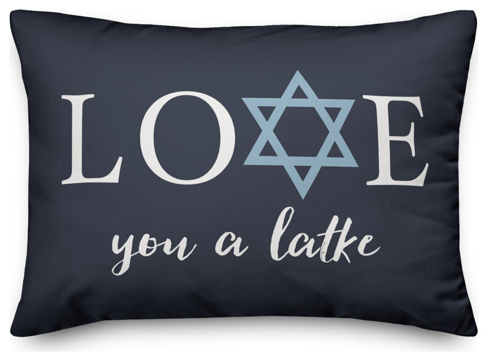Love you a Latke 14"x20" Throw Pillow