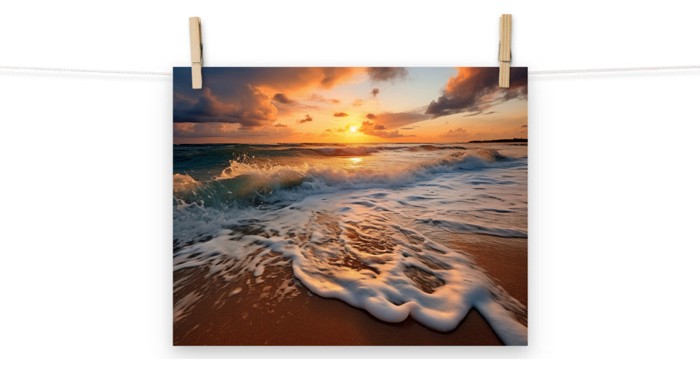 Coastal Artwork: California Dreamin' Photorealistic Digital Art Loose, 11" X 14"