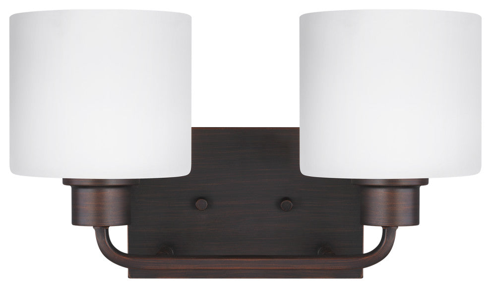 Canfield 2-Light Wall/Bath, Burnt Sienna