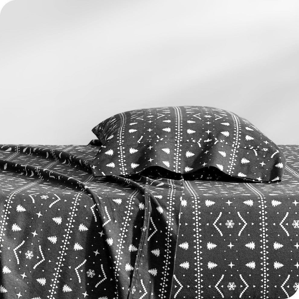 Bare Home Cotton Flannel Sheet Set, Alpine, Twin Xl