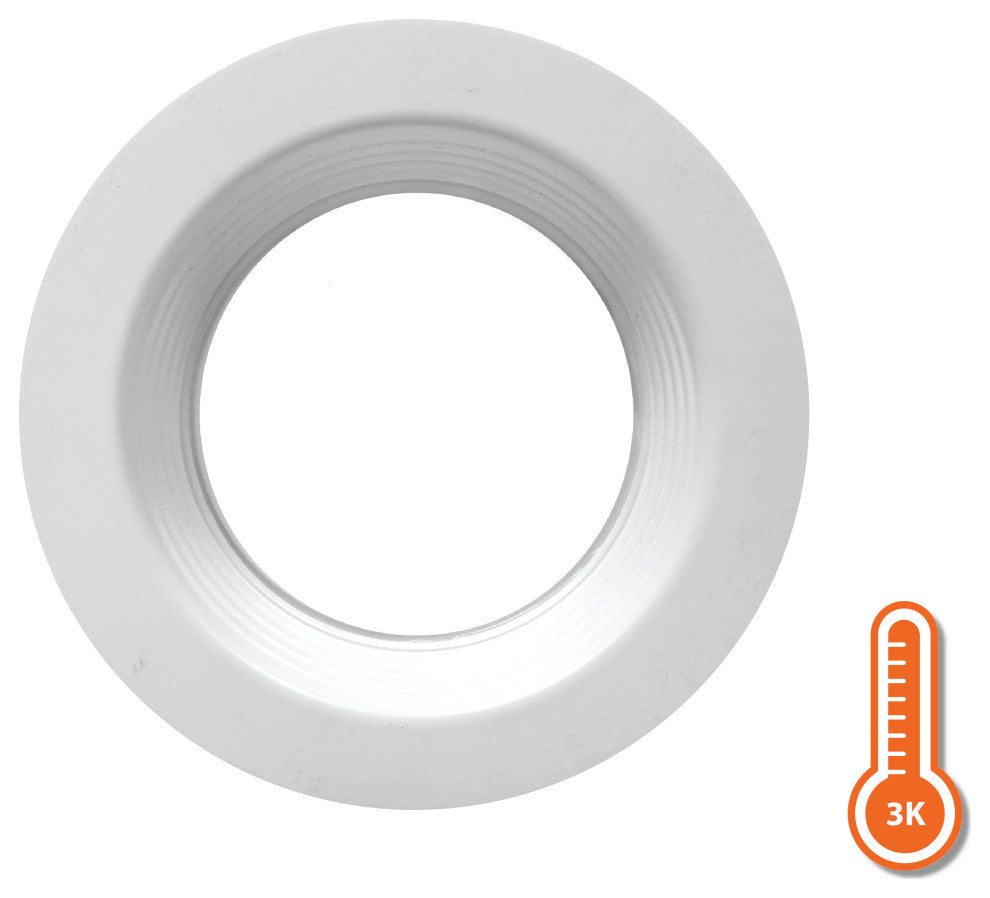 DLR(v6) Recessed LED Downlight, White Baffle, 3000k, 1 Pack