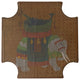 Chinese Light Copper Brown Elephant Graphic Box Hws1978