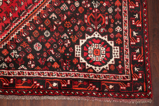 Consigned, Vintage Faded Persian Traditional Handmade Abrash Area Rug, Red, 7x10