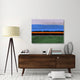 "Abstract Stripe Theme Orange And Blue" Fine Art Print