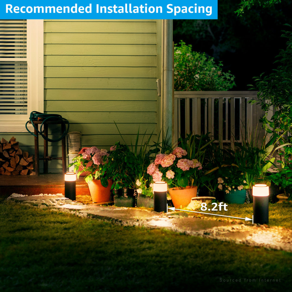 4 Pack 5W LED Landscape Light Low Voltage Waterproof for Pathway Patio Yard