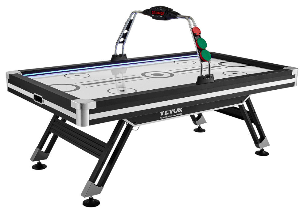 VEVOR 89" Air-Powered Hockey Table Sport Hockey Game Pushers Pucks LED Scoring