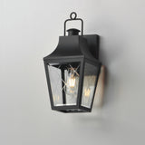 Maxim 30361 Storybook 15" Tall Outdoor Wall Sconce - Black