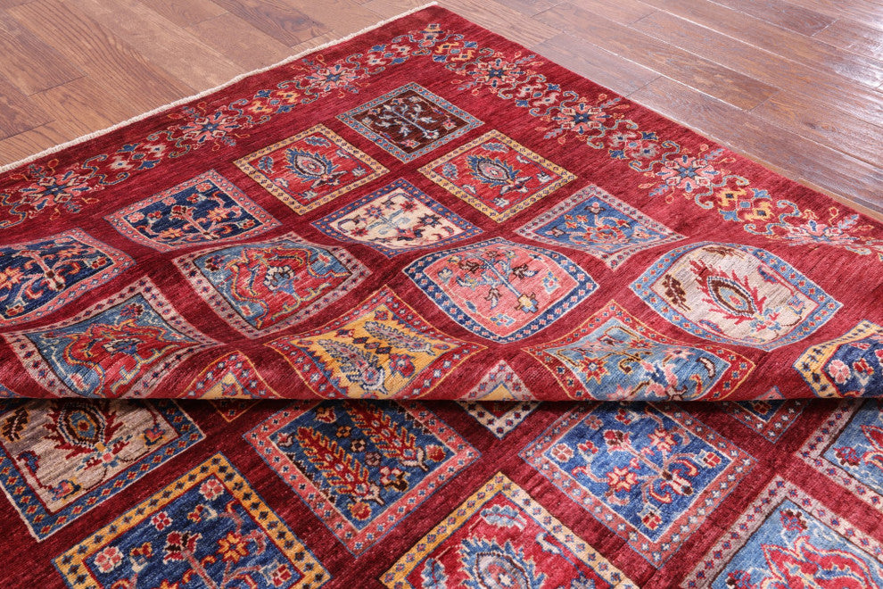 6' 6" X 9' 7" Persian Gabbeh Tribal Handmade Rug Q7417