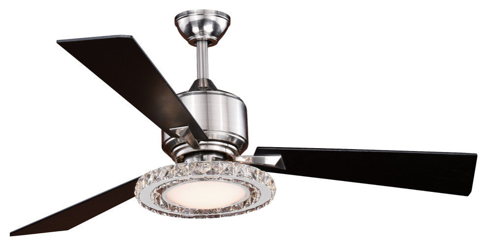 Clara 52" LED Ceiling Fan  Brushed Nickel