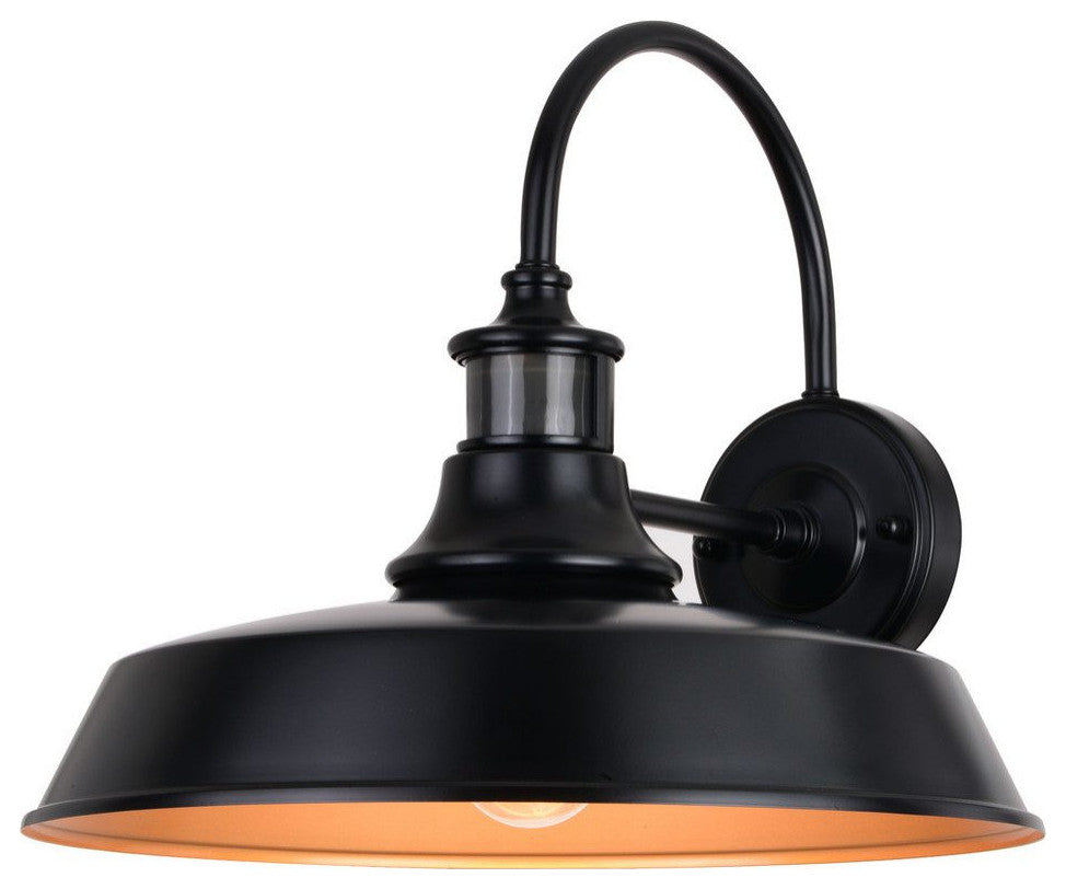 Dorado Dualux 15-in. Outdoor Motion Sensor Wall Light Dark Bronze and Light Gold