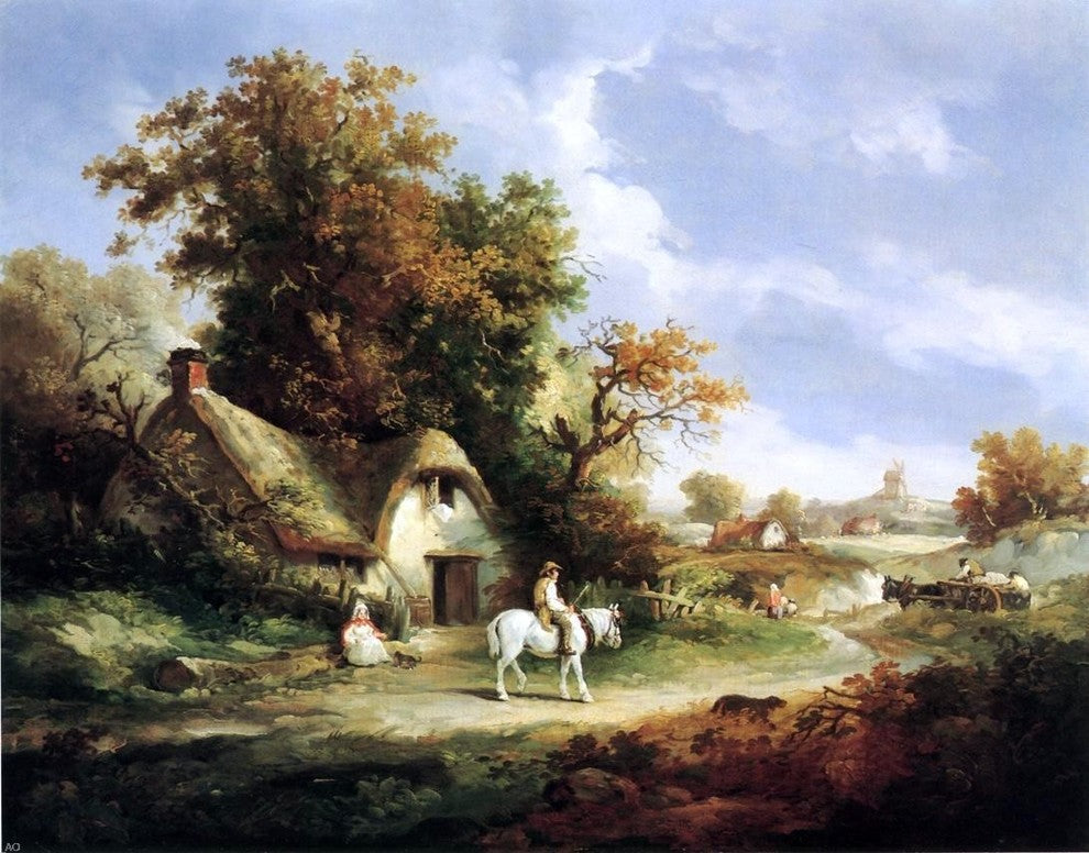 Thomas Hand A Country Idyll, 21"x28" Gallery Wrapped Canvas Print